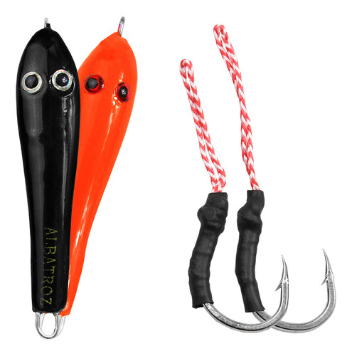 Isca Jig Sapinho 15g - Albatroz Fishing Cor Black Orange