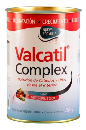 Valcatil Complex Nutricion Cabellos Uñas En Polvo Lata 260gr