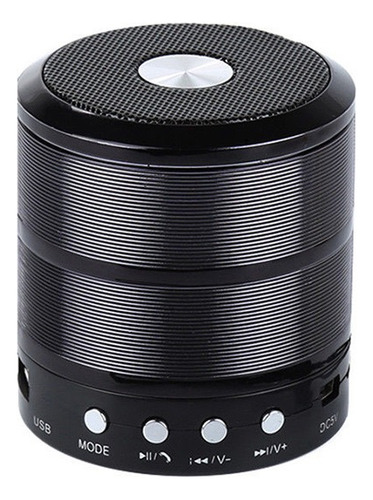 Caixa De Som Bluetooth Portátil Com Cordão E Radio Fm Ws-887