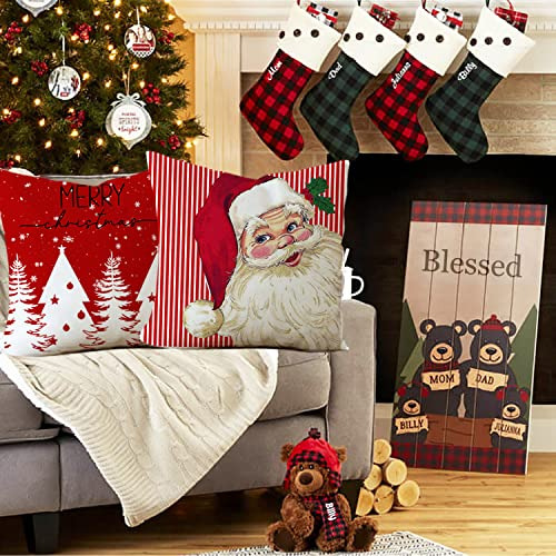Juego De 4 Fundas De Almohada Decorativas De Navidad 50x50 C