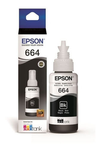 Pack Tinta Epson T664 X 4 Serie L395 L495