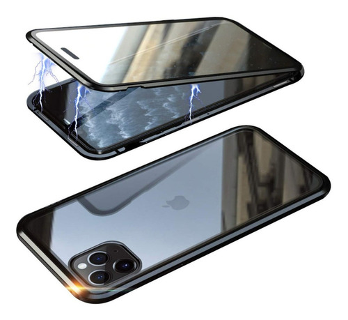 Glass Case Magnético Para iPhone 11 Pro 5.8 Protector 360°