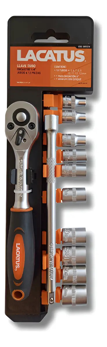 Juego Tubos Crique Lacatus 1/4 Cromo Vanadio 12 Piezas Profesional