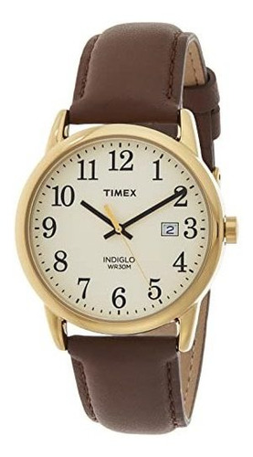 Reloj Timex Para Hombre Con Correa De Cuero Easy Reader De 3