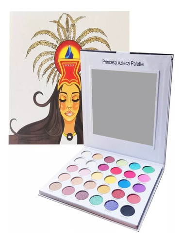 Paleta De Sombras Para Ojos Princesa Azteca Dukeza 30 Tonos