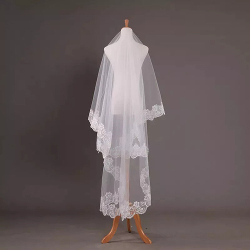 4m Una Capa Mujer Trailing Cathedral Velo De Novia Largo Emb