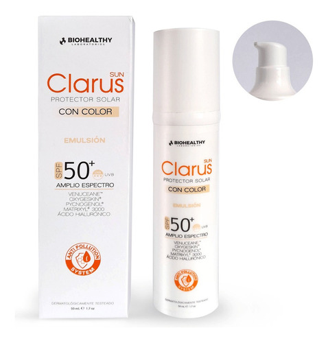 Clarus Color Emulsión Toque Seco - Biohealthy 50 Ml