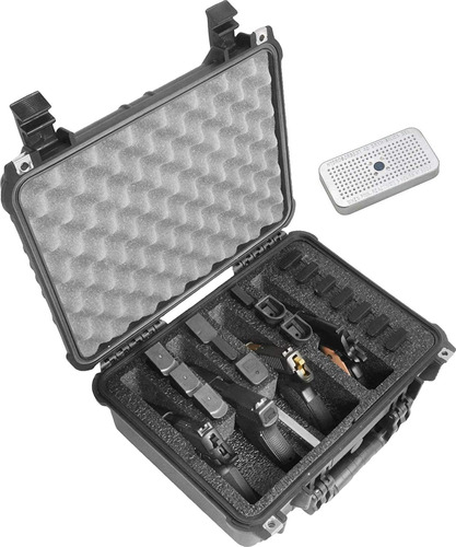 Funda Impermeable De 4 Pistolas Y 16 Cargadores Precortados 