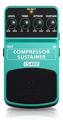 Cs400 Behringer Pedal Para Guitarra Compresor Sustainer