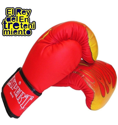 Imagen 2 de 4 de Guantes De Boxeo P/ Entrenamiento Bolsas Vendas N1 - El Rey