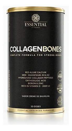 Collagen Bones 483g Formação Ossos Essential Nutrition