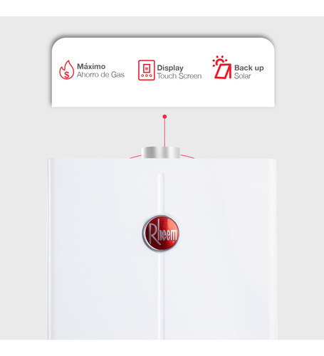 Calentador Agua Rheem Instantáneo Tf 14 L/min Gas Natural