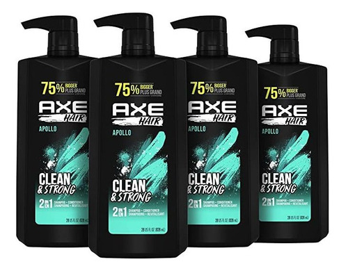 Axe Champú Y Acondicionador 2 En 1 Para Cabello Limpio Y F.