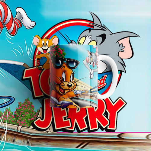 5 Diseños Para Tazas Hd Tom & Jerry Sublimación + Regalos