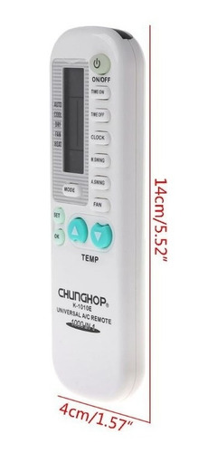 Imagen 5 de 10 de Control Remoto Universal Para Aire Acondicionado