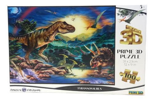 Puzzle Rompecabezas 3d Tyrannosaurus 100 Piezas