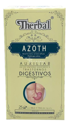 Te Azoth Remedio Herbolario Digestivo 25 Sobres De 1g C/u