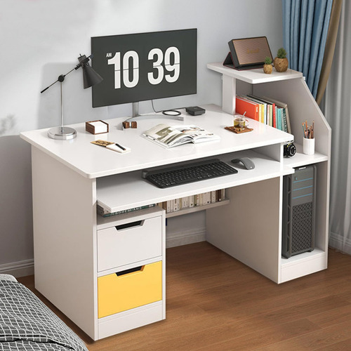 Haibinsuo Escritorio Para Computadora Con 2 Cajones Y 3