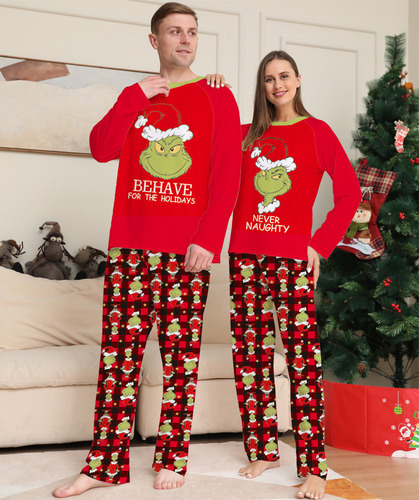 Pijamas De Navidad Ropa Para Padres E Hijos Casa Grinch 2023