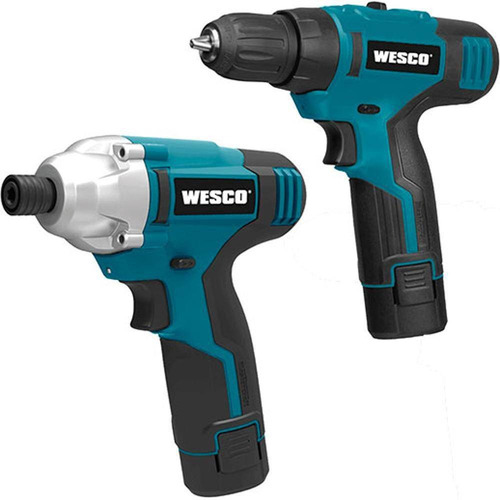 Imagem 1 de 3 de Kit Combo Parafusadeira E Chave De Impacto 12v Ws1000k2wesco