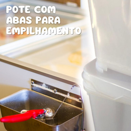 Pote Retangular 10l Margarina 30 Pçs