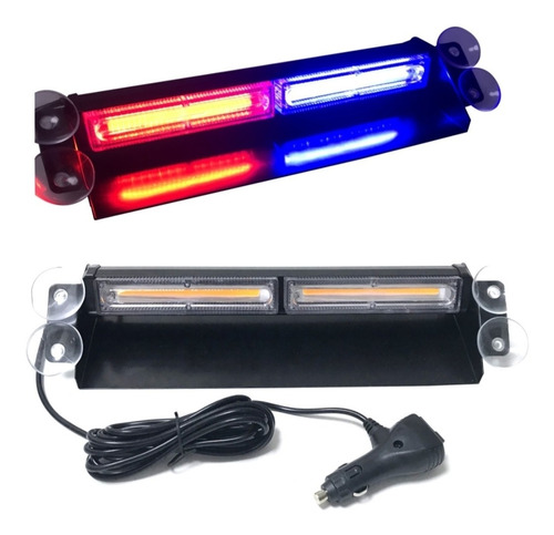 Kit Luces Estrobos Policiales Led 12v Modelo Cob 9 Modos