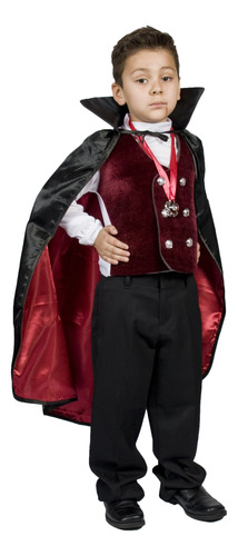 Disfraz Infantil De Vampiro Para Halloween, Talla 5, 6 Y 7