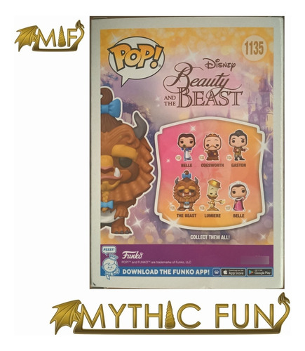Funko Pop Disney - The Beast 1135 (Usado)