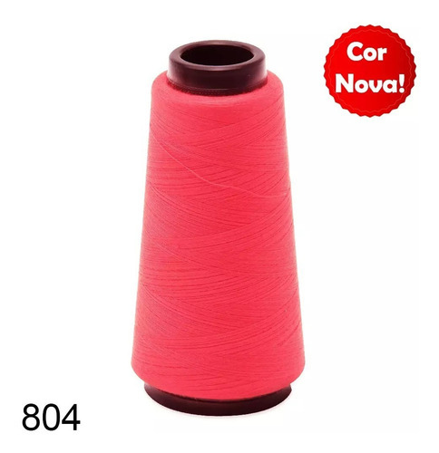 Linha Para Costura Reta Kron 120-1500mts Máquina De Costura Cor 804- Rosa Neon