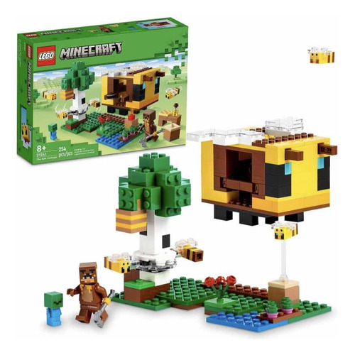 Lego Minecraft 21241 La Cabaña De Abejas 254 Pzas Original