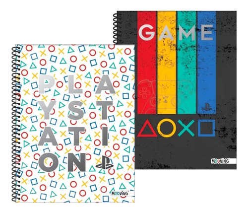  Cuaderno A4   Espiral X 80 Hjs Mooving - Rayado Playstation