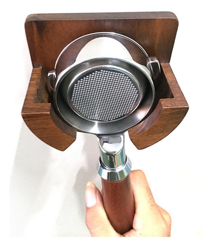 Soporte De Filtro De Café De Madera Para Montaje En Pared, C