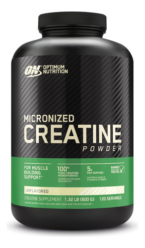 On Optimum Nutrition 100% Monohidrato Creatina 120 Servicios