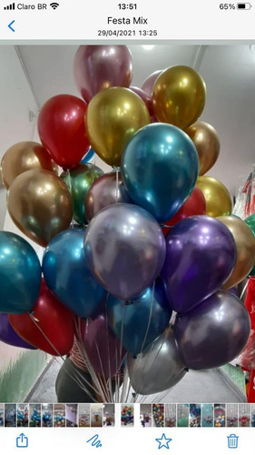 Imagem 6 de 10 de Balões Gás Hélio Bexigas Personalizadas Arranjos Delivery