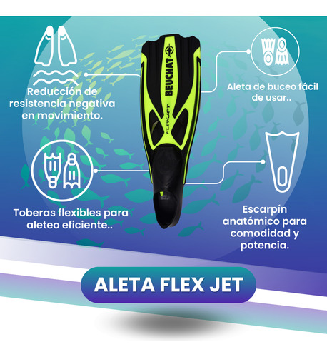 Aleta De Buceo Flex Jet Cabosub