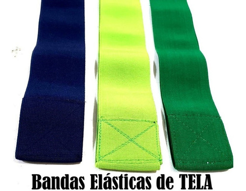 Set Banda Isometrica X 3 Baja Media Alta Libre Látex Fitness