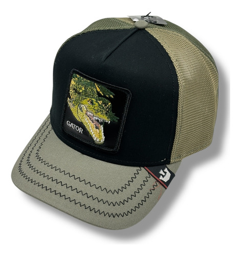 Gorra Goorin Bros Gator Salvaje Y Original !!! Oliva Unitalla