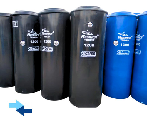 Tanque De Agua Cilíndrico 1200 L Para Apartamento 2 Capas