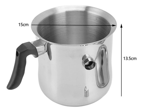 Pote De Derramamento De Cera De Abelha Derretido Em Aço Inox