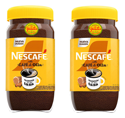 2 Botes De Café Soluble Nescafé Estilo Café De Olla 170g C/u