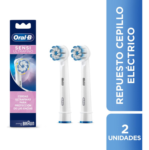 Repuesto Cepillo Dental Electrico Oral-b Ultrafino X 2und