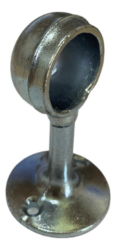 Paq. 2 Soporte Lateral Tubo Redondo Zamac Galvanizado 1