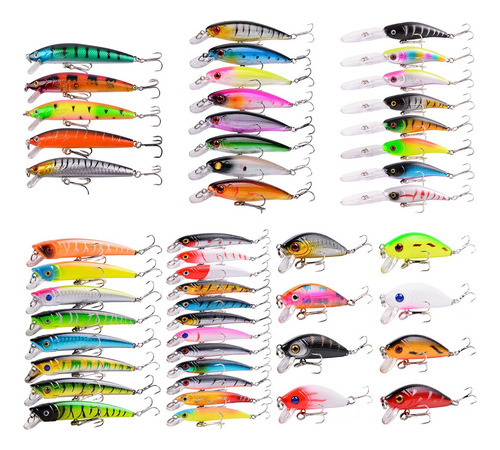 Señuelos De Pesca Pack De 40 Piezas 5-11 Cm Armería Virtual