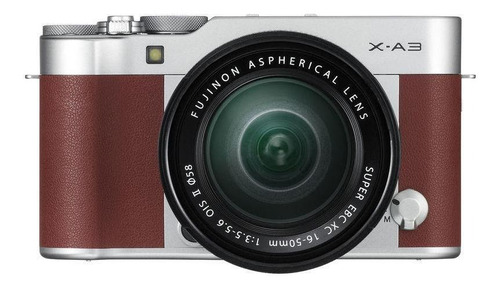  Fujifilm Kit X-A3 + lente 16-50mm OIS II sin espejo color  marrón