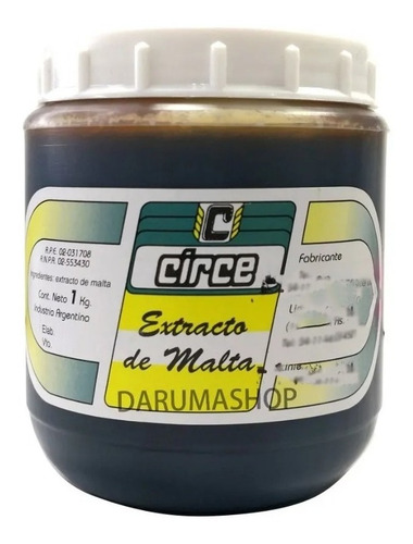 Imagen 1 de 4 de Extracto De Malta Circe 1kg Panaderia Repostería Belgrano