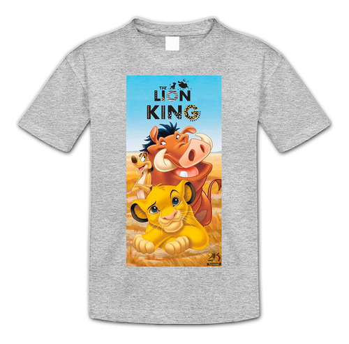 Remera Rey Leon - Pelis Talles Especiales Niños