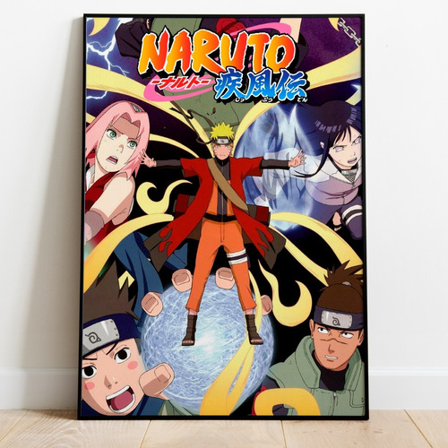 Vinilo Decorativo 50x70cm Poster Naruto Anime Manga 30