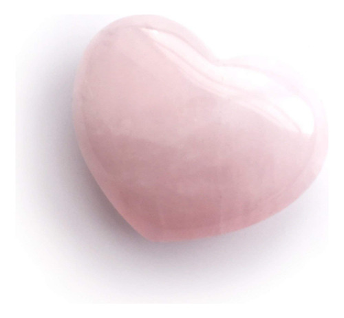 Heart Shaped Rose Quartz Puffy Heart Stone 45mm (1.8 ) For C