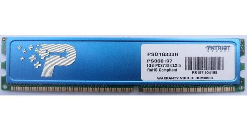 Memorias Ddr Ddr1 1gb 1 Gb 1 Giga Blindadas Patriot Bus 333