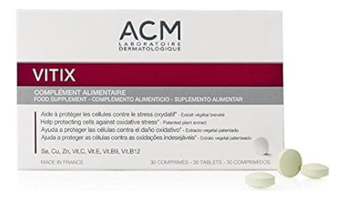 Acm Vitix 30 Caps Repigmentación Antioxidante Piel Vitiligo 